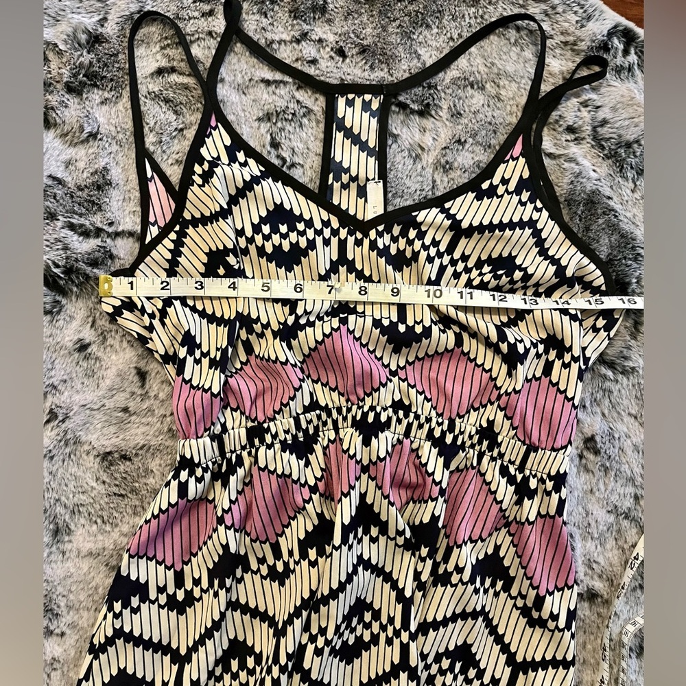 Lush Nordstrom Geometric print mini dress pink, white, navy Small EUC - Picture 9 of 14
